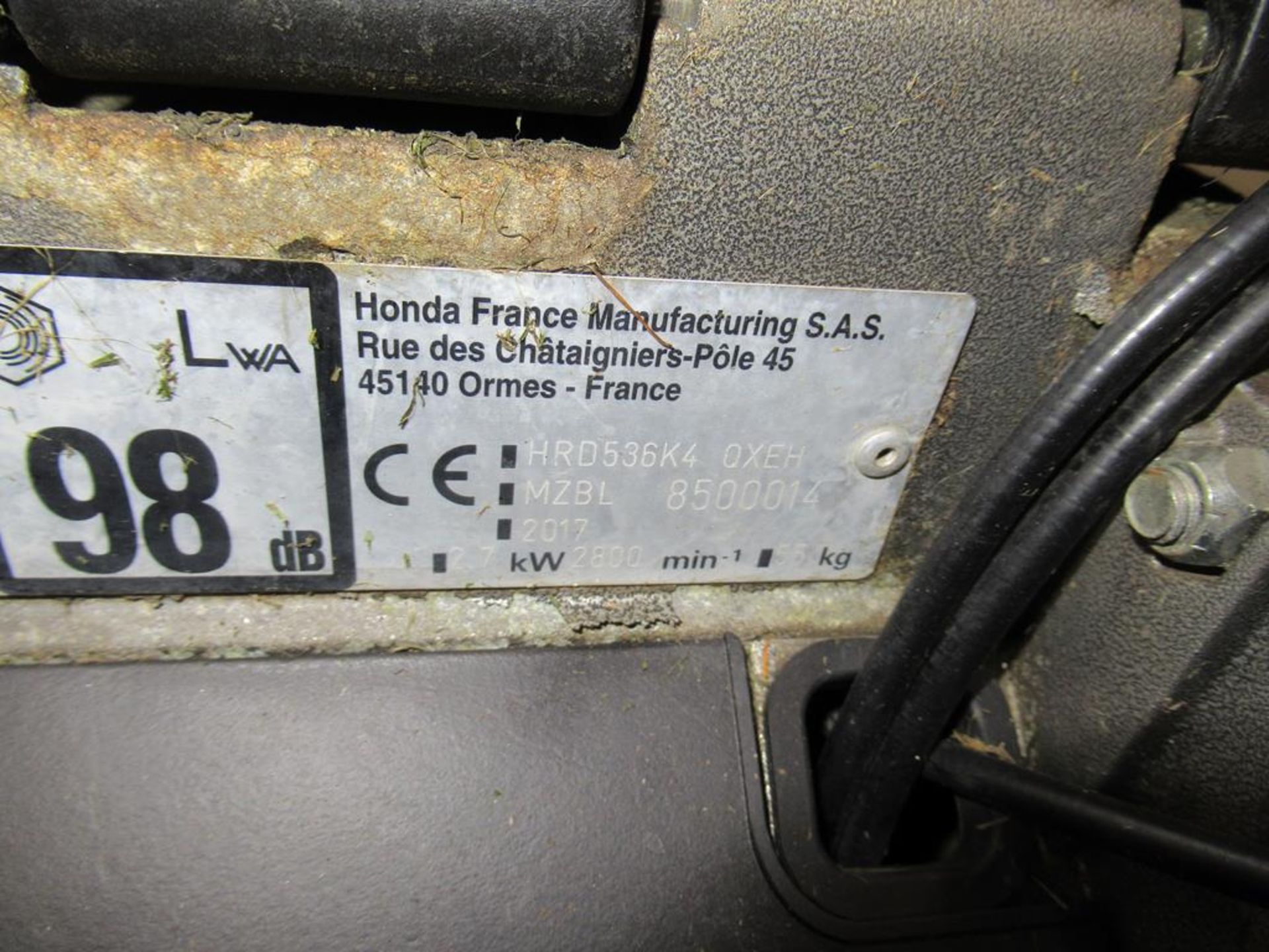 Honda HRD536QX 21" Rear Roller Lawnmower - Image 3 of 3