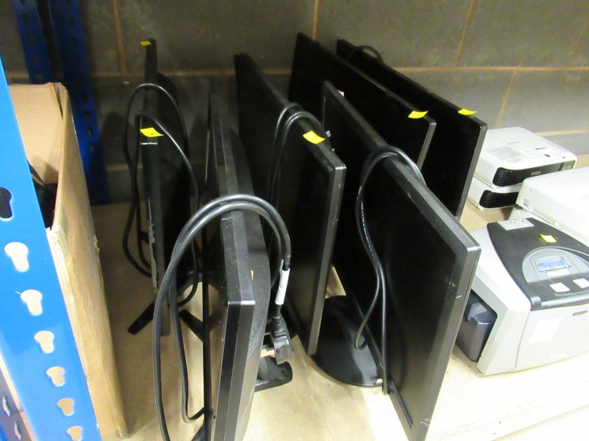 7 x Assorted Monitors, Cables etc.