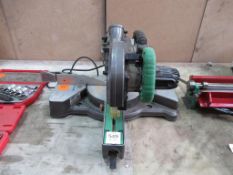 A Hitachi Sliding Mitre Saw