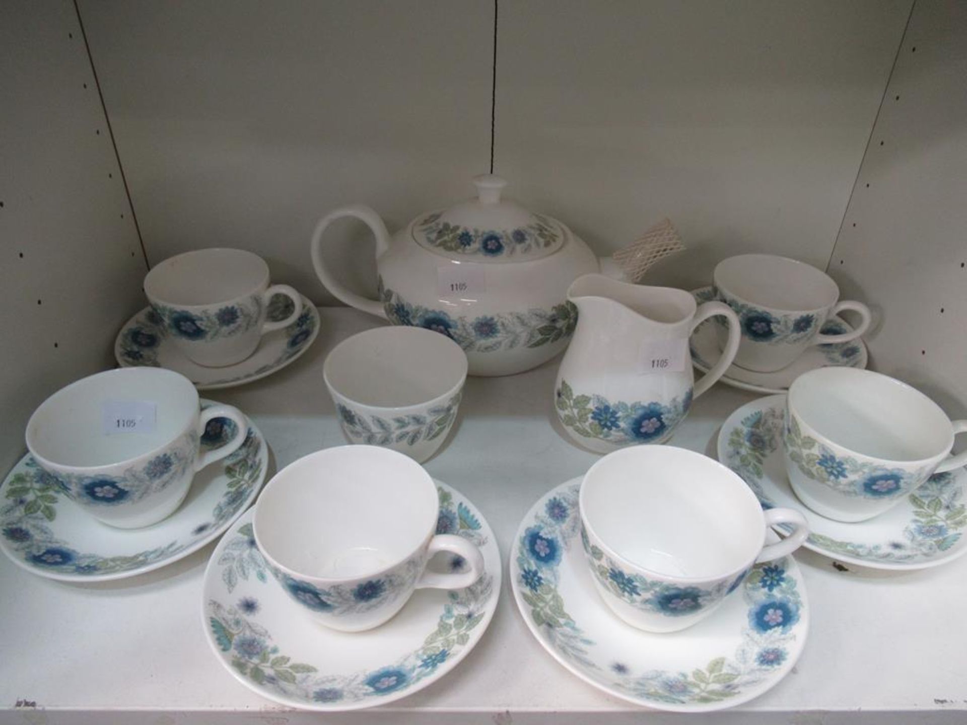 A Wedgwood Clemantine Pattern Six Place Settings Tea and Coffee Set - Image 2 of 4