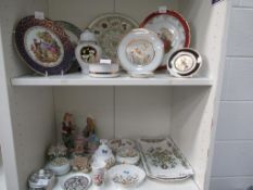 Two Shelves of Assorted Ceramics