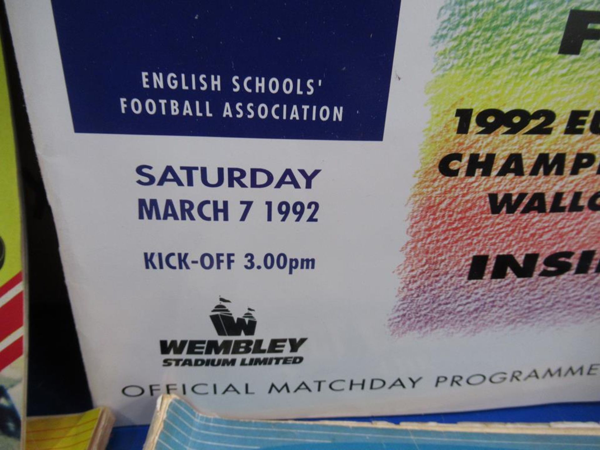 A Box to contain a large quantity of Football and some Rugby Programmes - Image 4 of 5