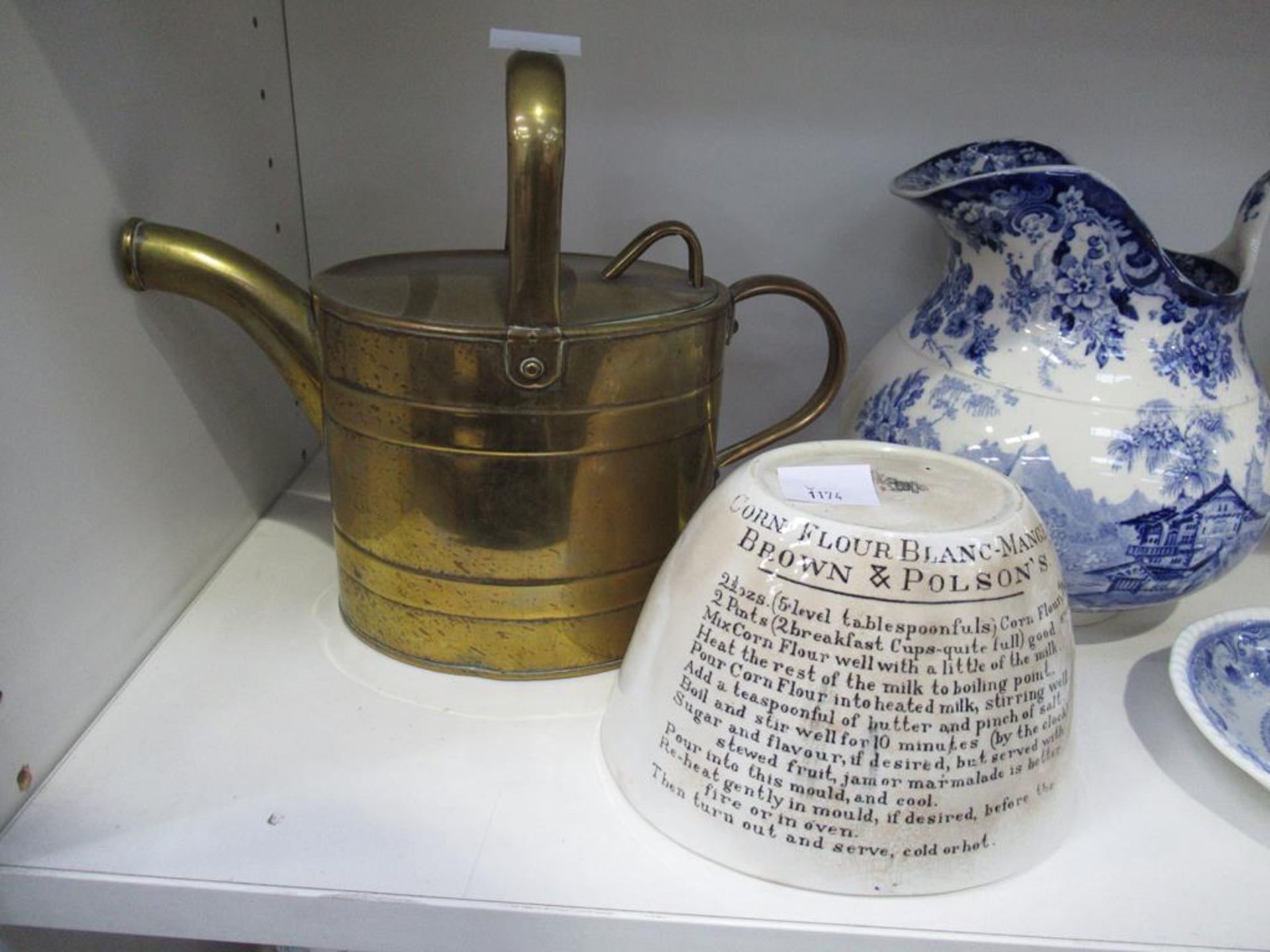 Brass Watering Can, Ceramic Mould, Car Figure etc - Image 2 of 12