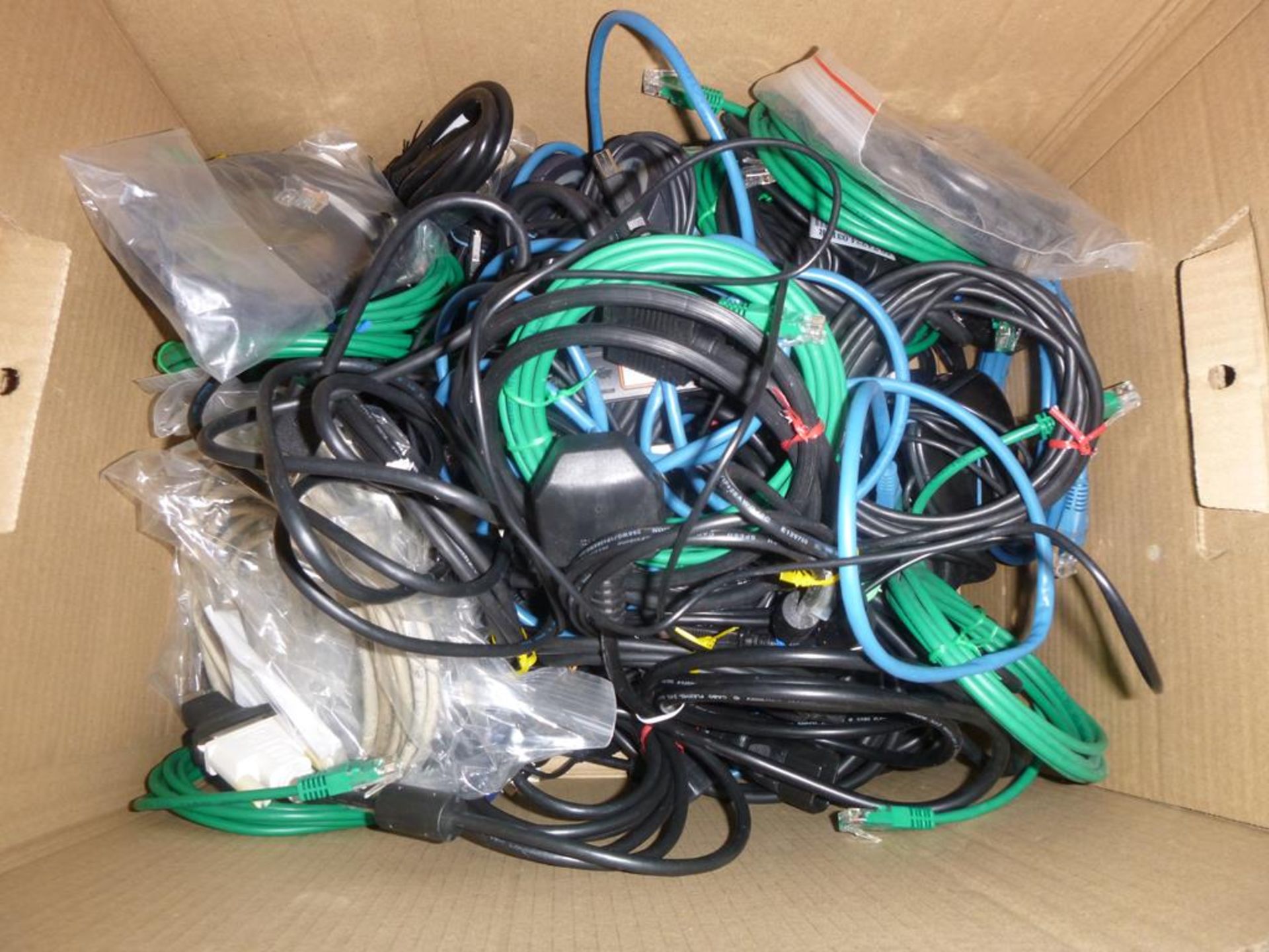 4 Boxes to include Office Telephones, Extension Leads, PC Cables etc - Image 5 of 5