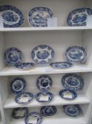 A Collection of Nineteen Wedgwood Queen's Ware Plates