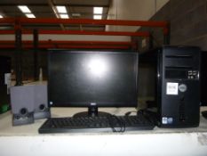 Dell Vostro 200 Core 2 Duo PC Tower, AOC Flatscreen, Keyboard, Mouse and Speakers