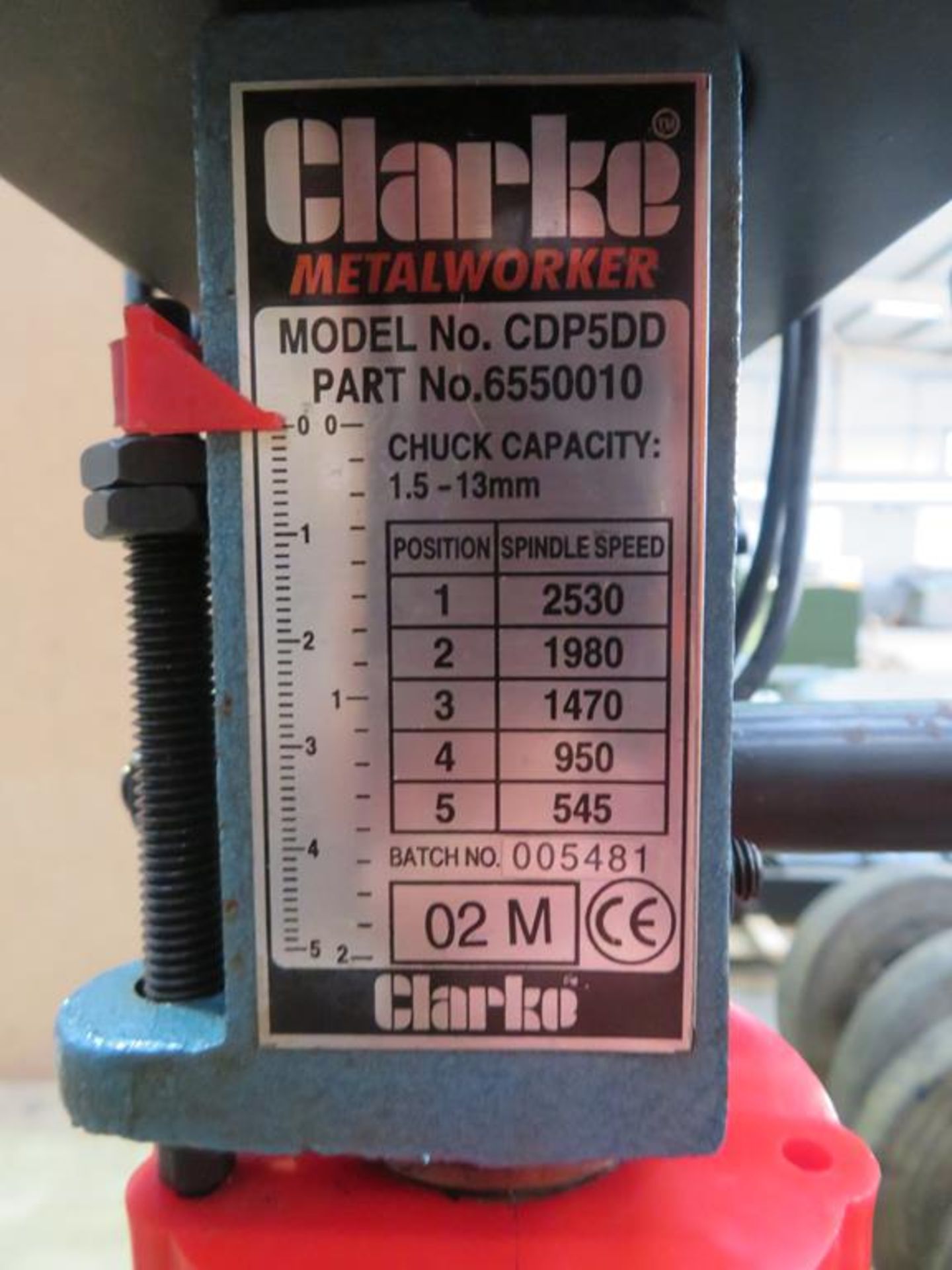 A Clarke Metal Worker Bench Mounted Pillar Drill - Image 3 of 6