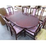 This is a Timed Online Auction on Bidspotter.co.uk, Click here to bid. A Mahogany dining table