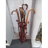 This is a Timed Online Auction on Bidspotter.co.uk, Click here to bid. Red painted metal stand (