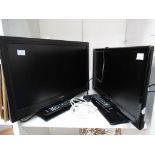 This is a Timed Online Auction on Bidspotter.co.uk, Click here to bid. Two Linsar Colour TVs each