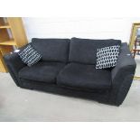 This is a Timed Online Auction on Bidspotter.co.uk, Click here to bid. A Black Bed/Settee with