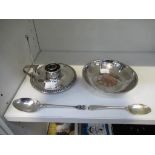 This is a Timed Online Auction on Bidspotter.co.uk, Click here to bid. Two Silver Spoons, one with