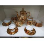 This is a Timed Online Auction on Bidspotter.co.uk, Click here to bid. A Mirrored Gold Finish Coffee