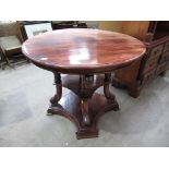 This is a Timed Online Auction on Bidspotter.co.uk, Click here to bid. A Swan Neck Centre Table (