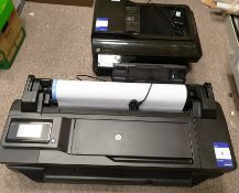 HP Designjet T120 ePrinter and a HP Officejet 7612 All-in-One
