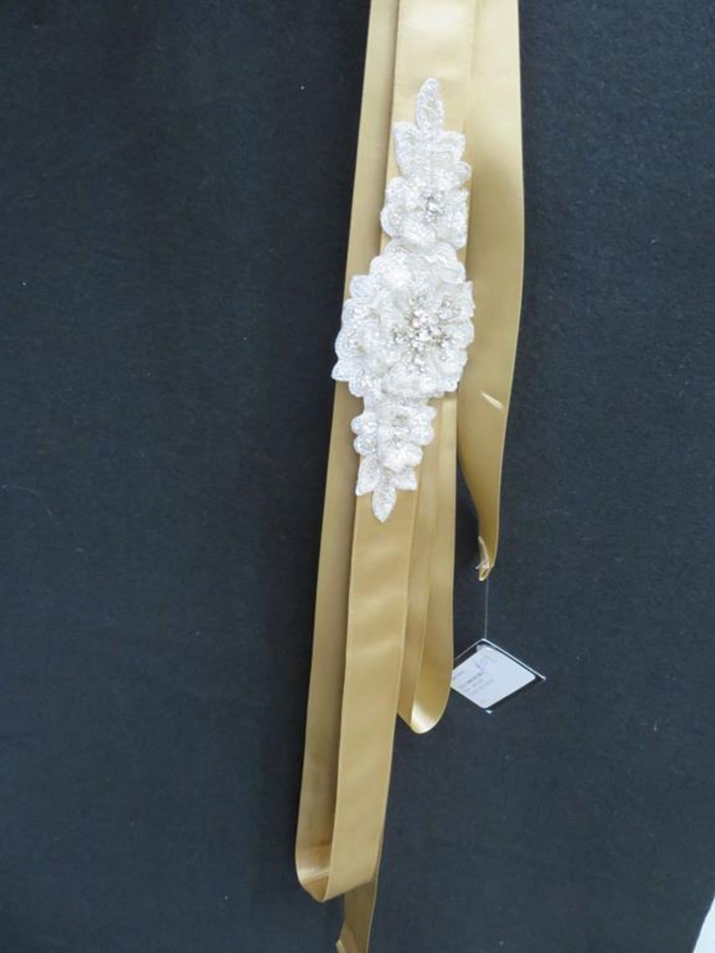 Selection of beaded/lacy bridal belts & accessories - Image 16 of 21