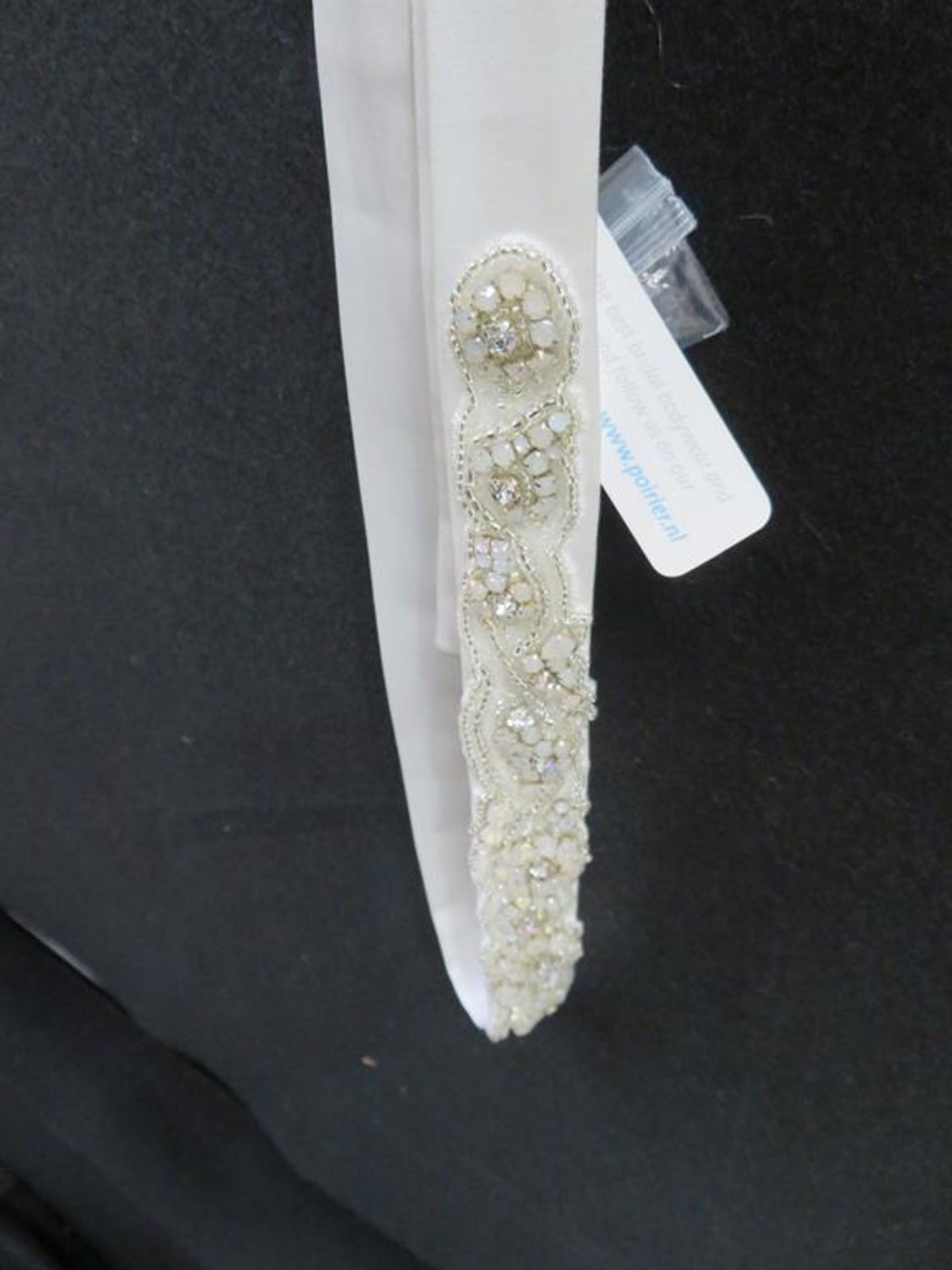 Selection of beaded/lacy bridal belts & accessories - Image 6 of 21