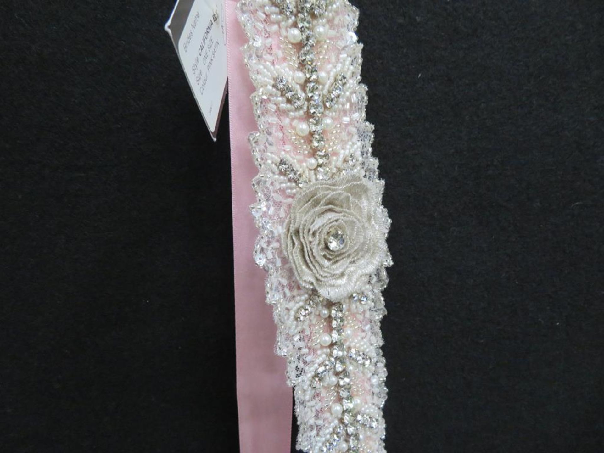 Selection of beaded/lacy bridal belts & accessories - Image 20 of 21