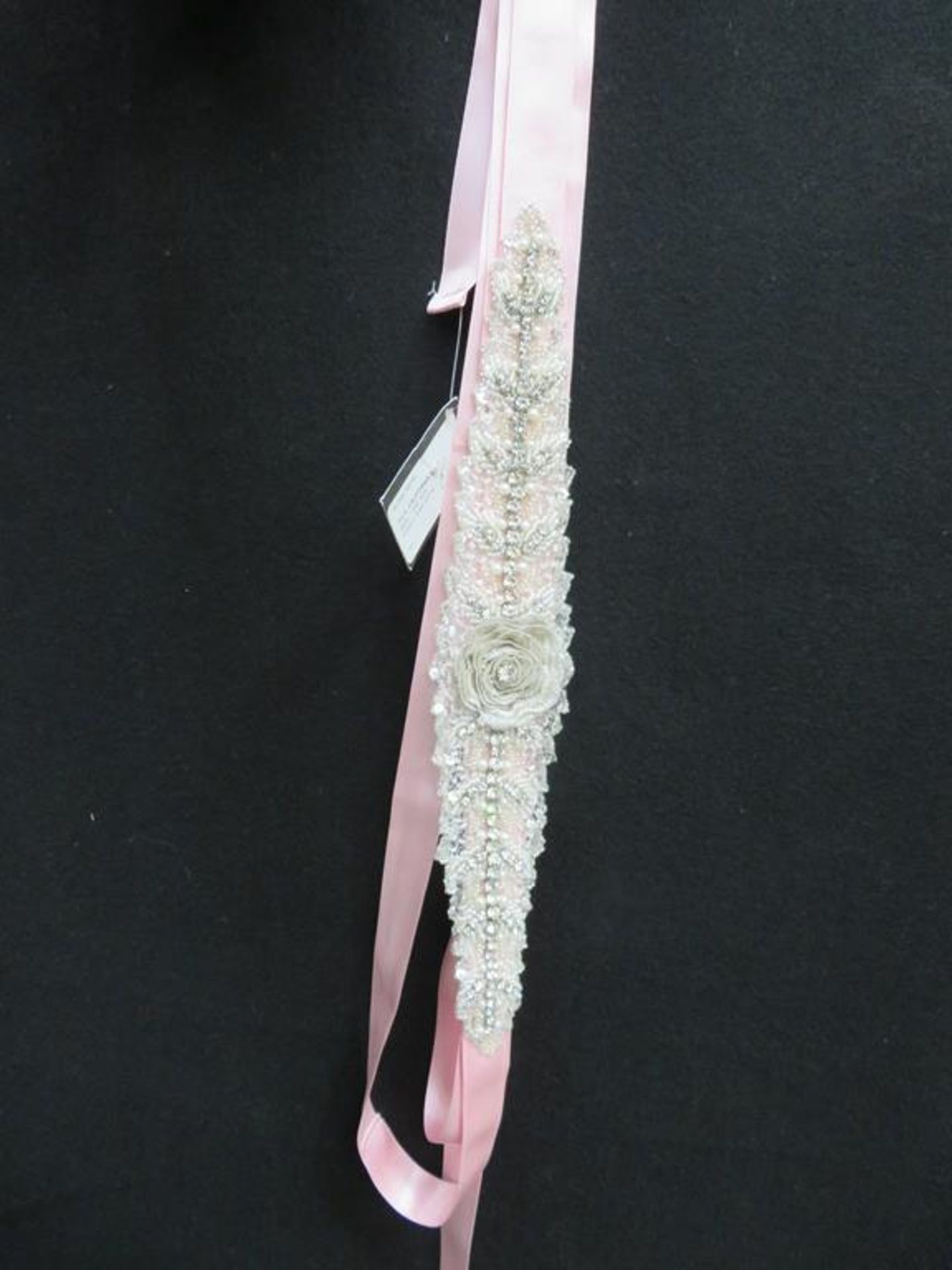 Selection of beaded/lacy bridal belts & accessories - Image 19 of 21