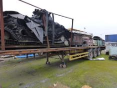Flat bed lorry trailer
