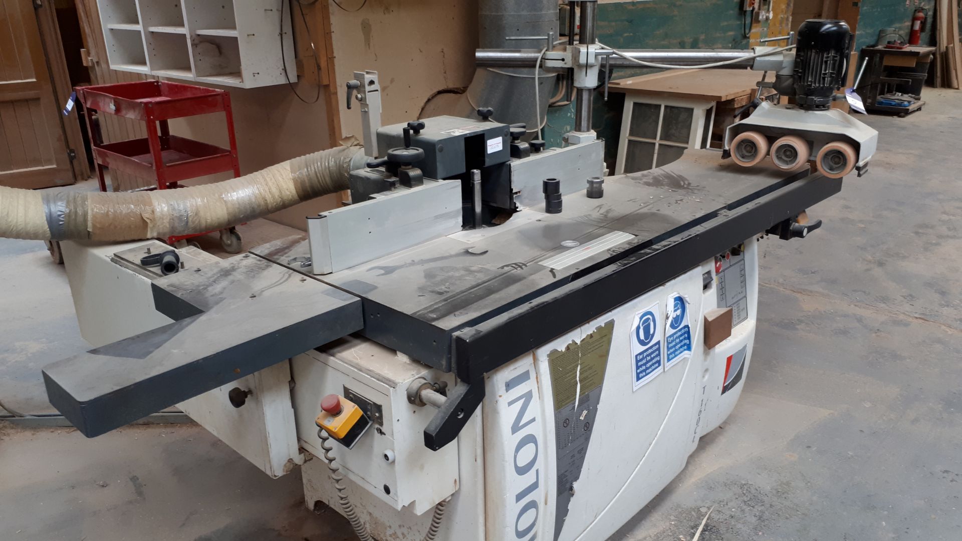 Paoloni T160CL spindle moulder, serial number 21410 (2008) with type 2038 power feed, serial - Image 2 of 5