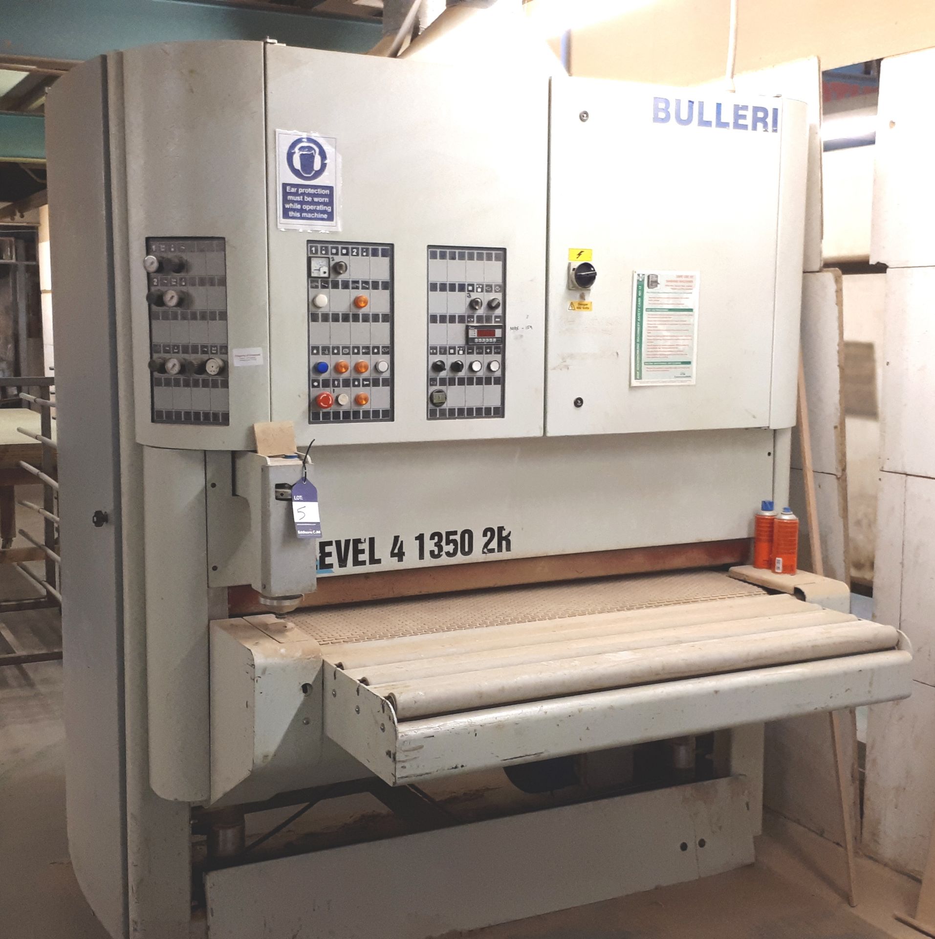 Bulleri Level 4 1350 ZR drum sander, serial number A9400004 (2003) Twin Head