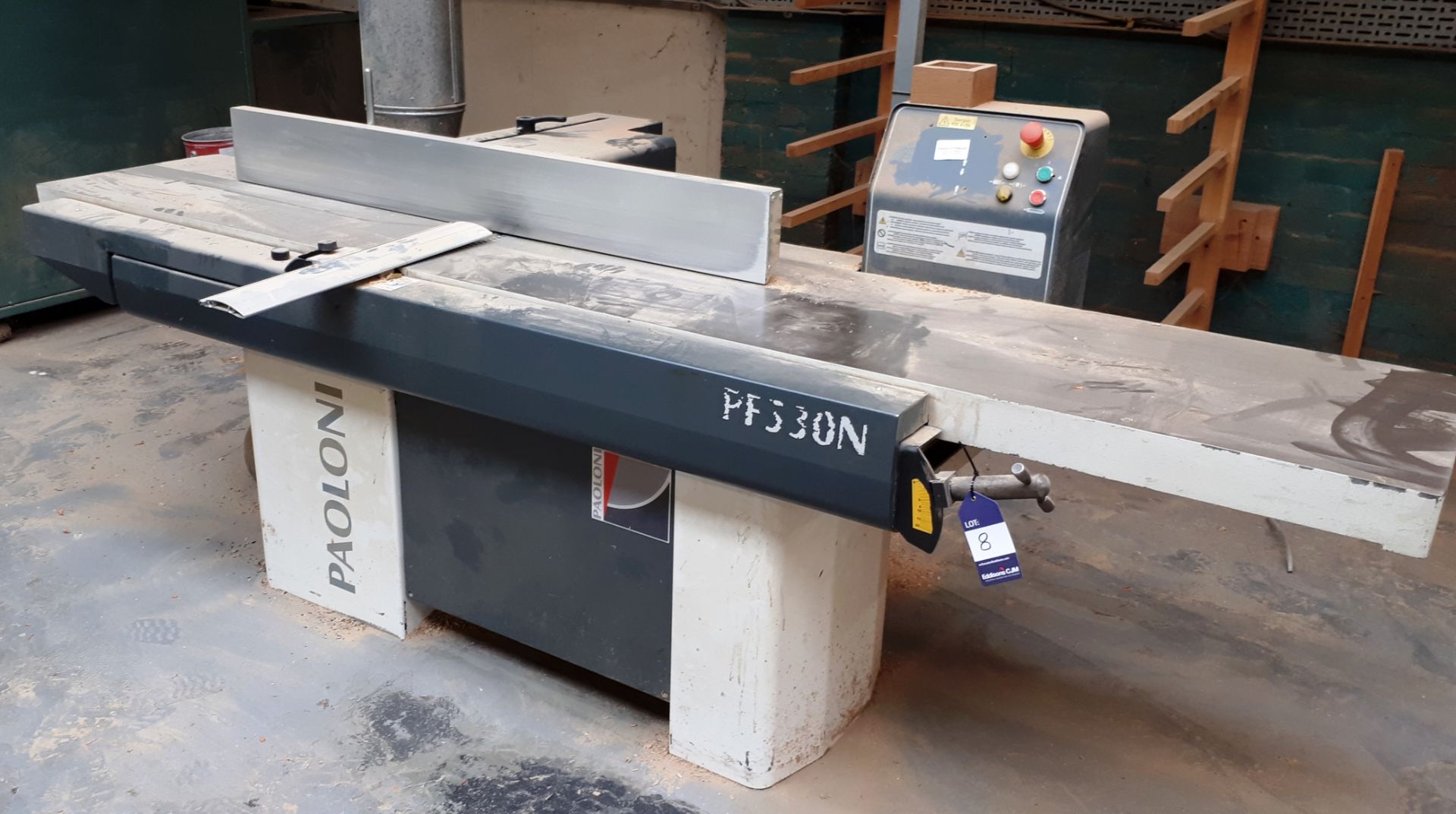 Paoloni PF530N surface planer, serial number 21342 (2008)