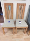 Pair of Phoenix oak chairs