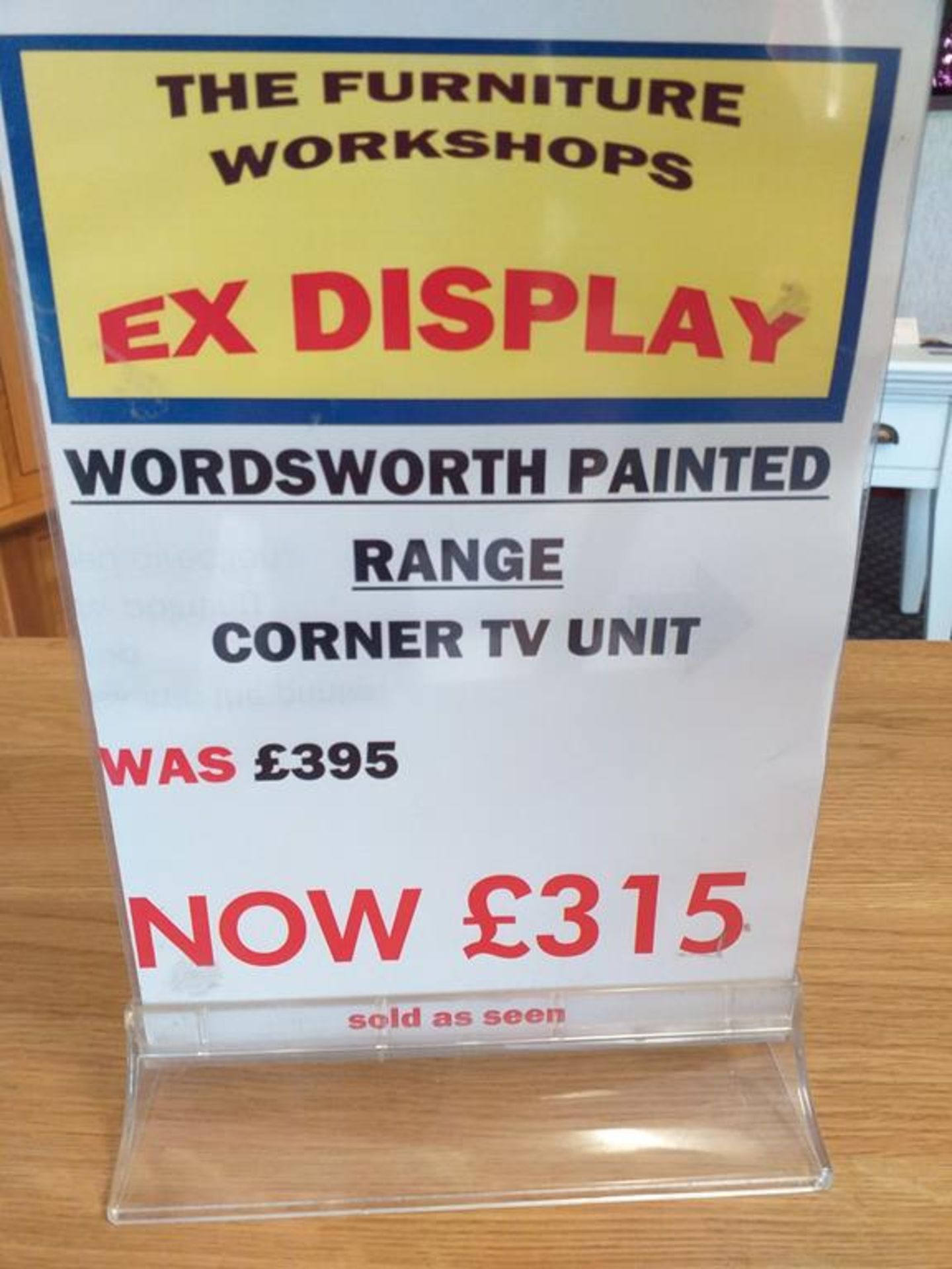 Wordsworth painted corner TV unit - Image 3 of 3