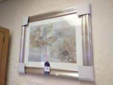 3x Framed prints with mirror