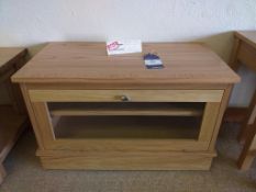 Hampton oak TV cabinet