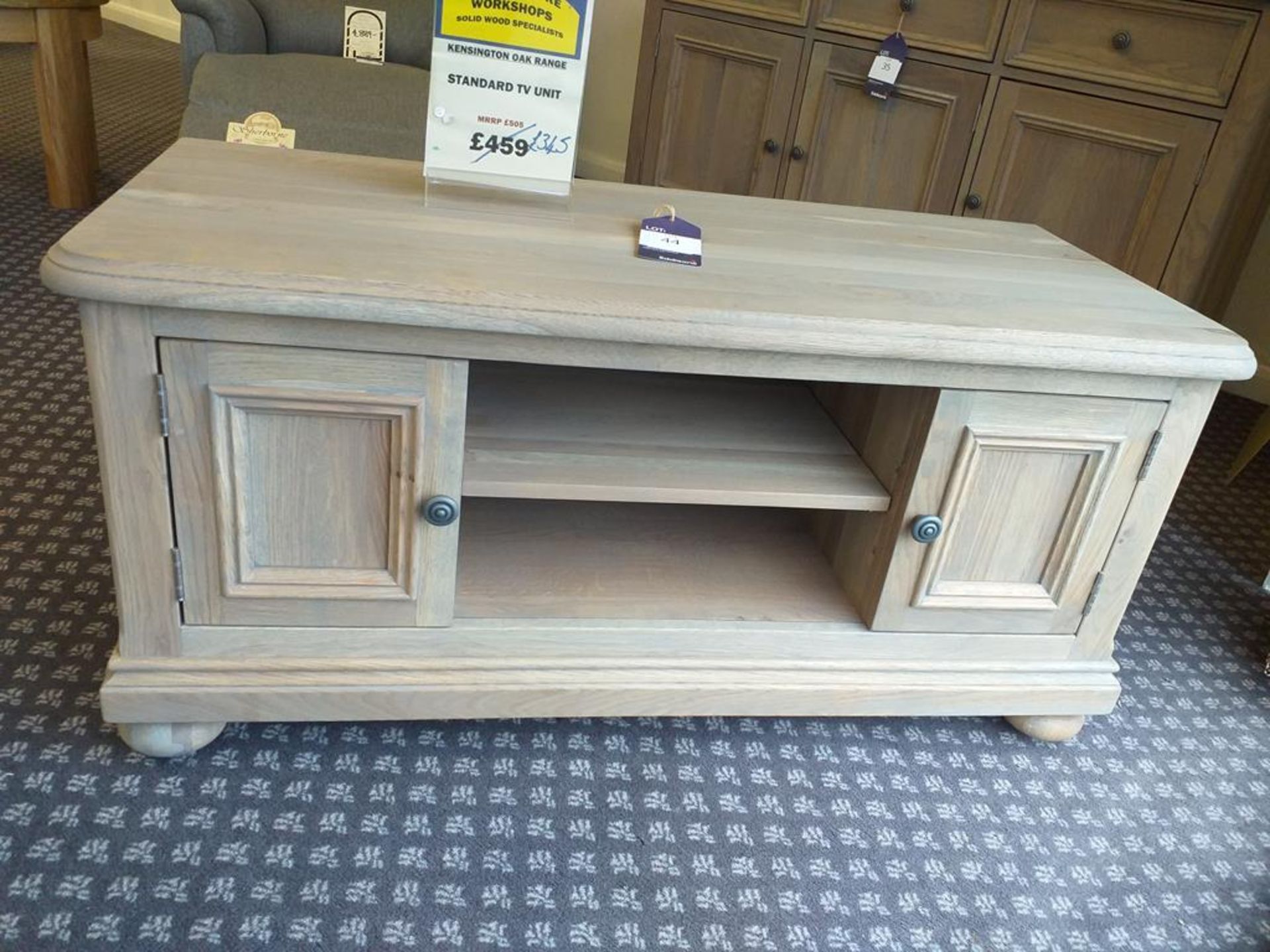 Kensington oak range TV unit