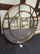 Large round wall mirror