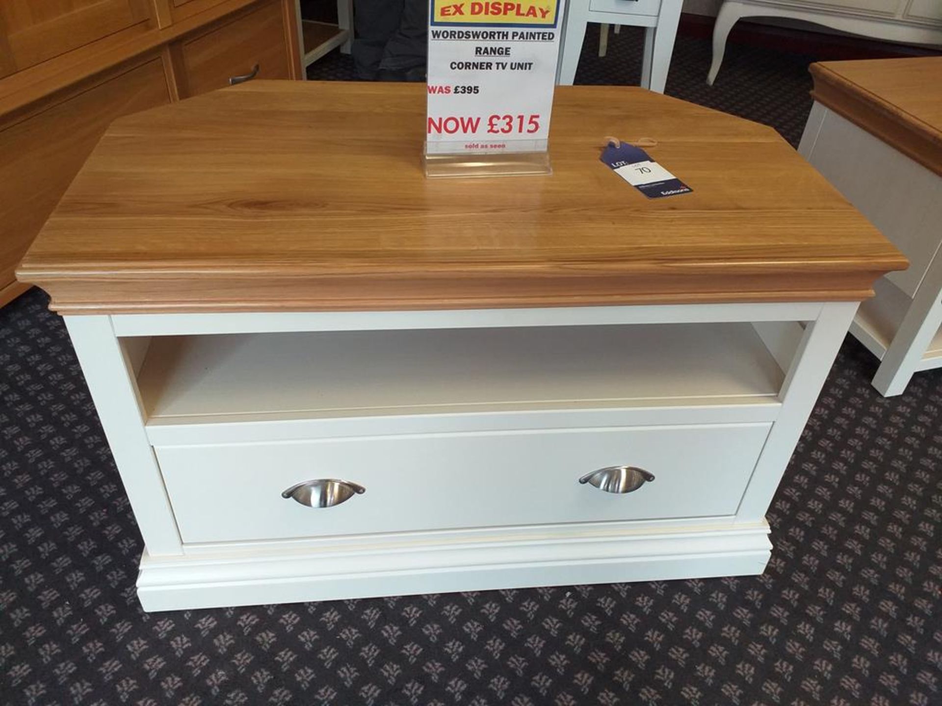 Wordsworth painted corner TV unit