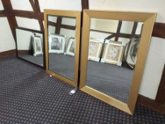 3x Framed mirrors