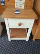 Country pine painted nightstand