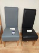 2x Leatherette chairs