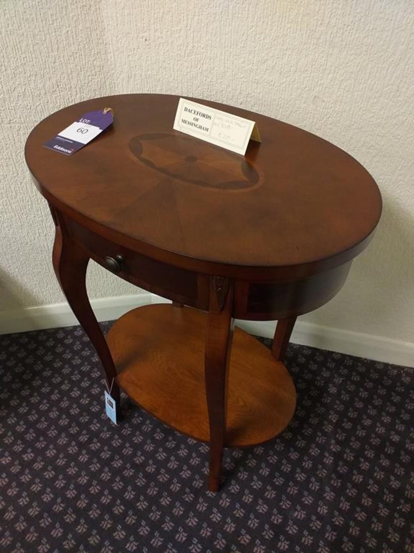 Oval end table - Image 2 of 3