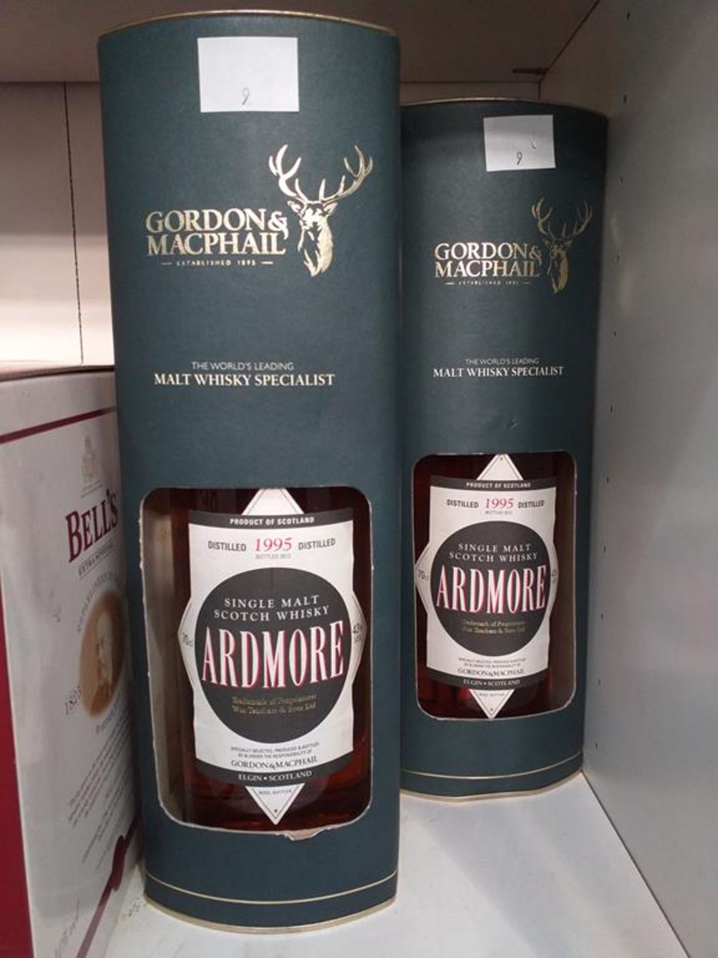 Two bottles of Gordon & MacPhail Ardmore Single Malt Scotch Whisky