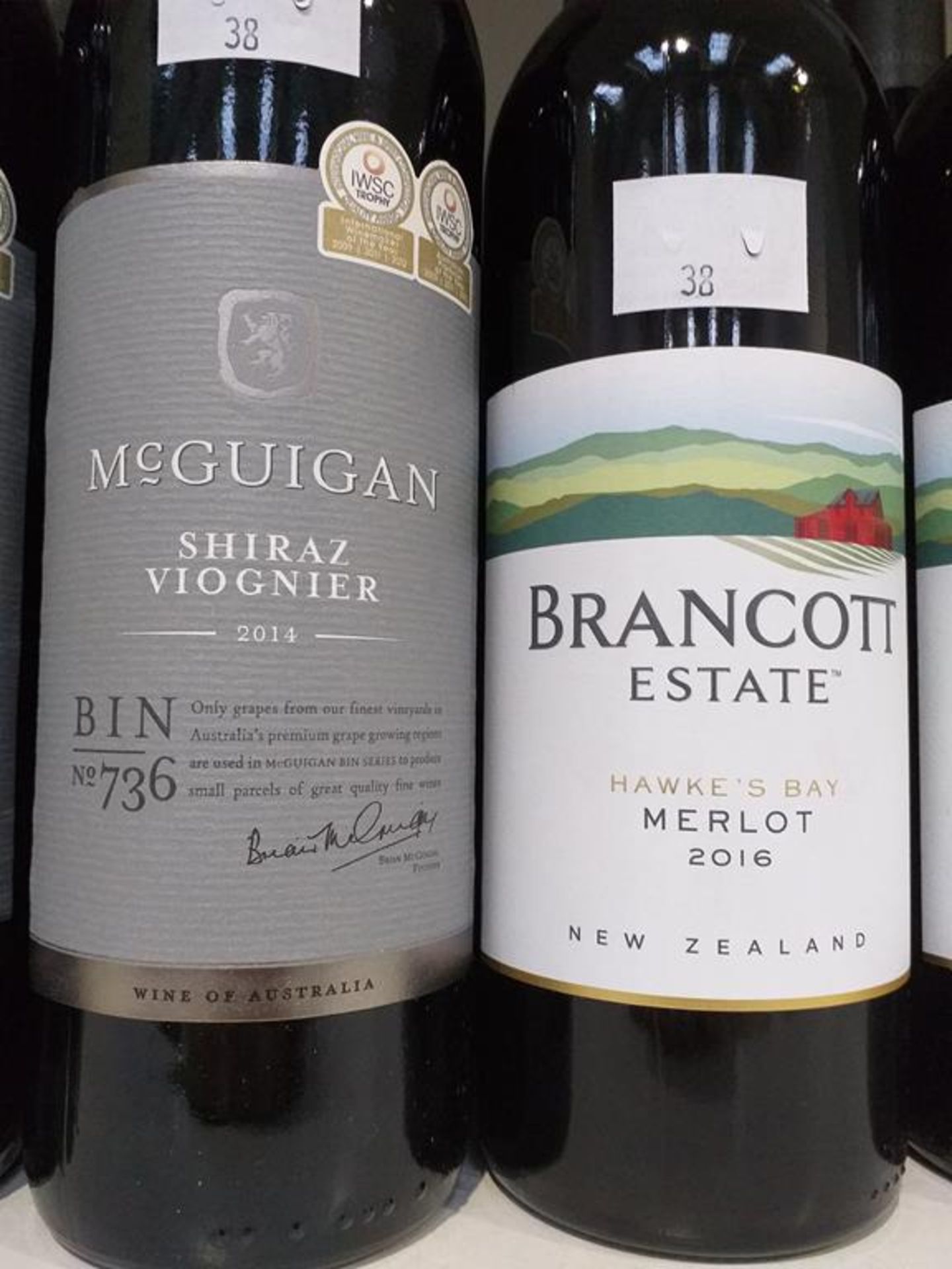 Twelve bottles of McGuigan Bin No 736 Shiraz Viognier 2014 Red Wine and three bottles of Brancott Es - Image 2 of 3