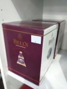 Two Bell's Extra Special Old Scotch Whisky limited edition Christmas 2002 Decanters