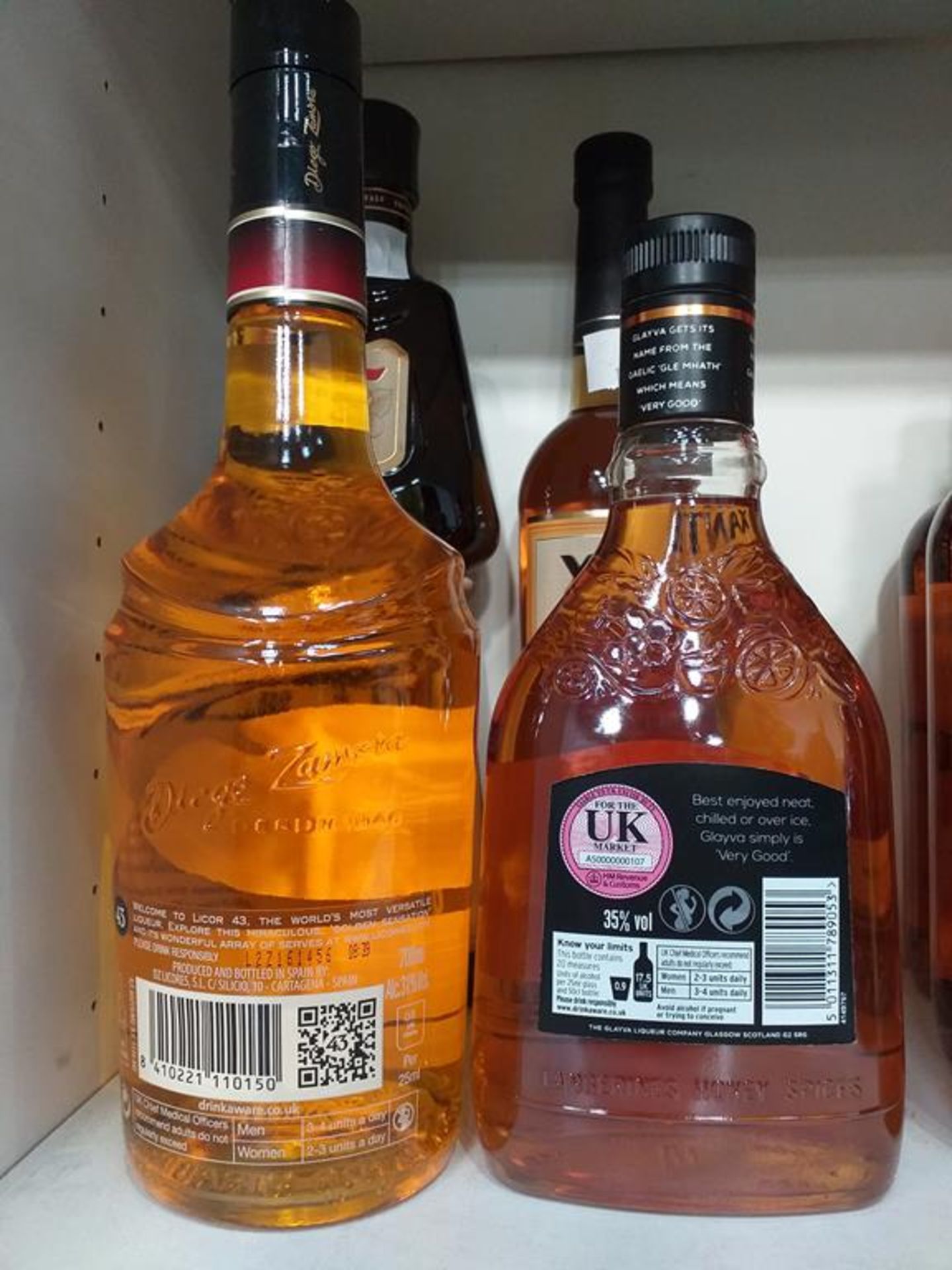 Three bottles of Fireball Liqueur, a bottle of Xante Liqueur, a bottle of Glayva liqueur, a bottle o - Image 5 of 7