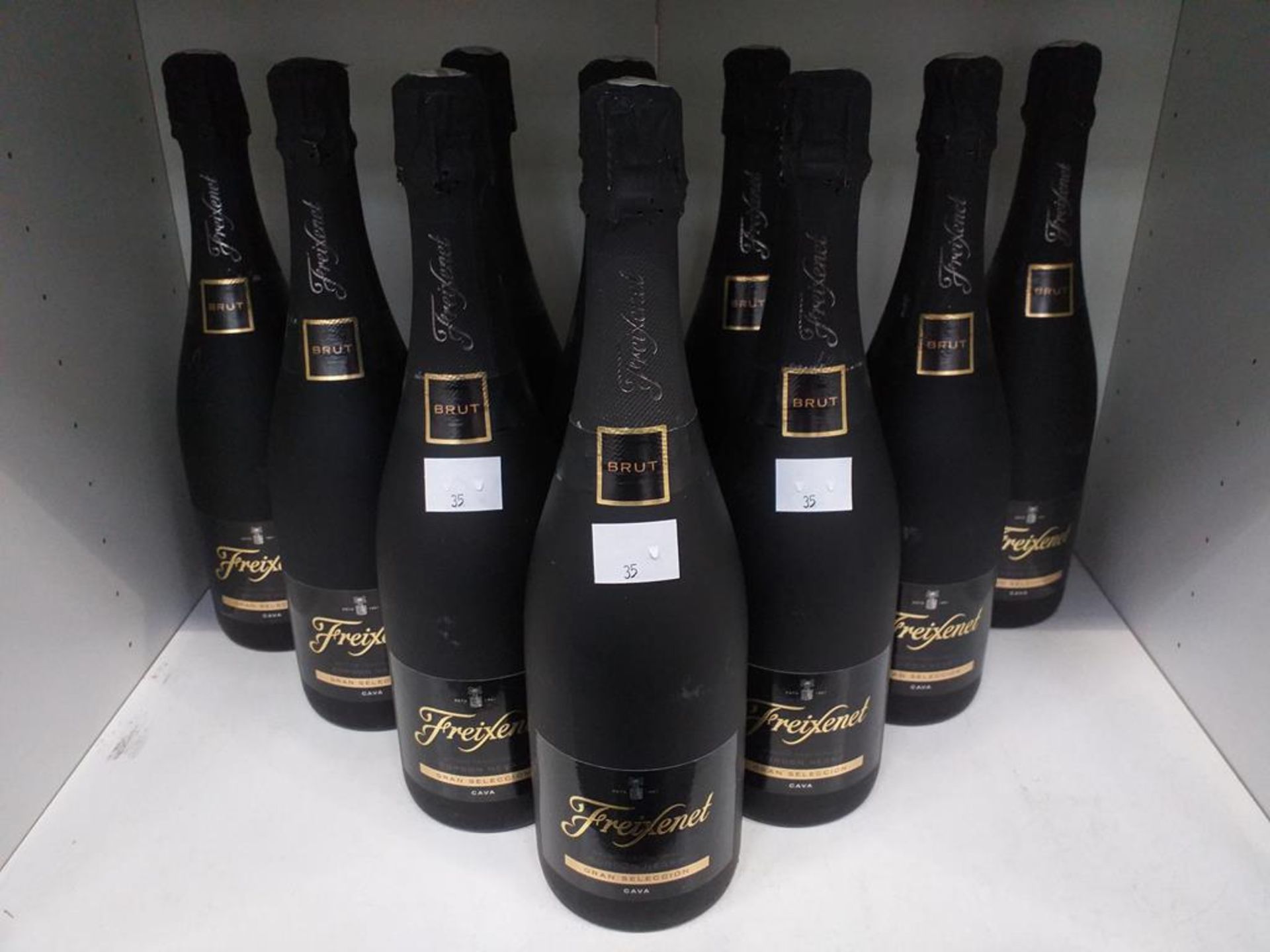 Ten bottles of Freixenet Cordon Negro Gran Selection Cava Brut