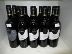 Sixteen bottles of Kumala Western Cape Merlot Pinotage 2013 red wine and four bottles of Kumala Cabe