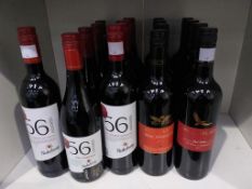 Five bottles of Nederburg '56 Hundred' 2016 Pinotage red wine, three bottles of Nederburg '56 Hundre