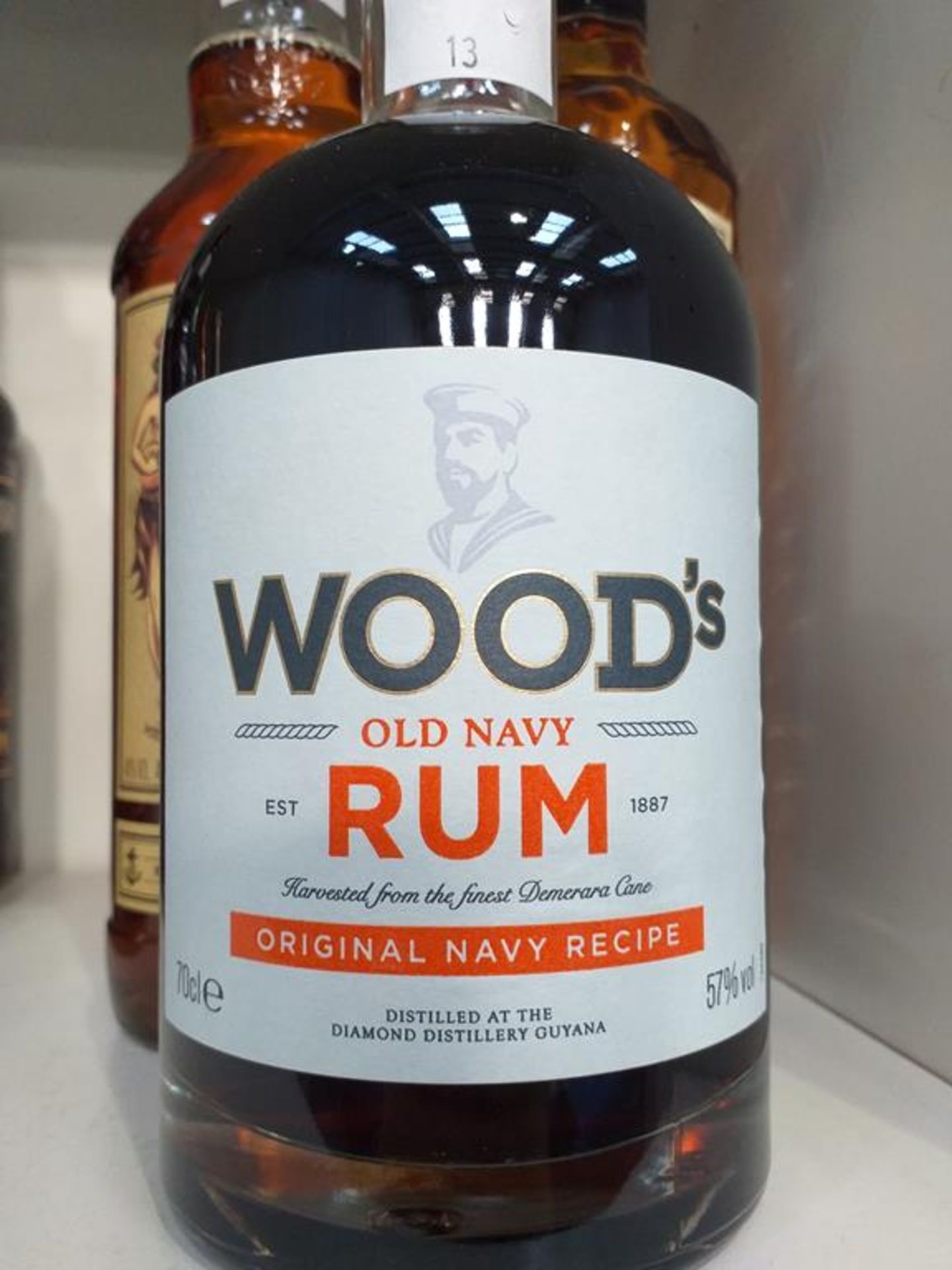 Three bottles of Captain Morgan Dark Rum, a bottle of Wood's Old Navy Rum, two bottles of Mount Gay - Image 5 of 5