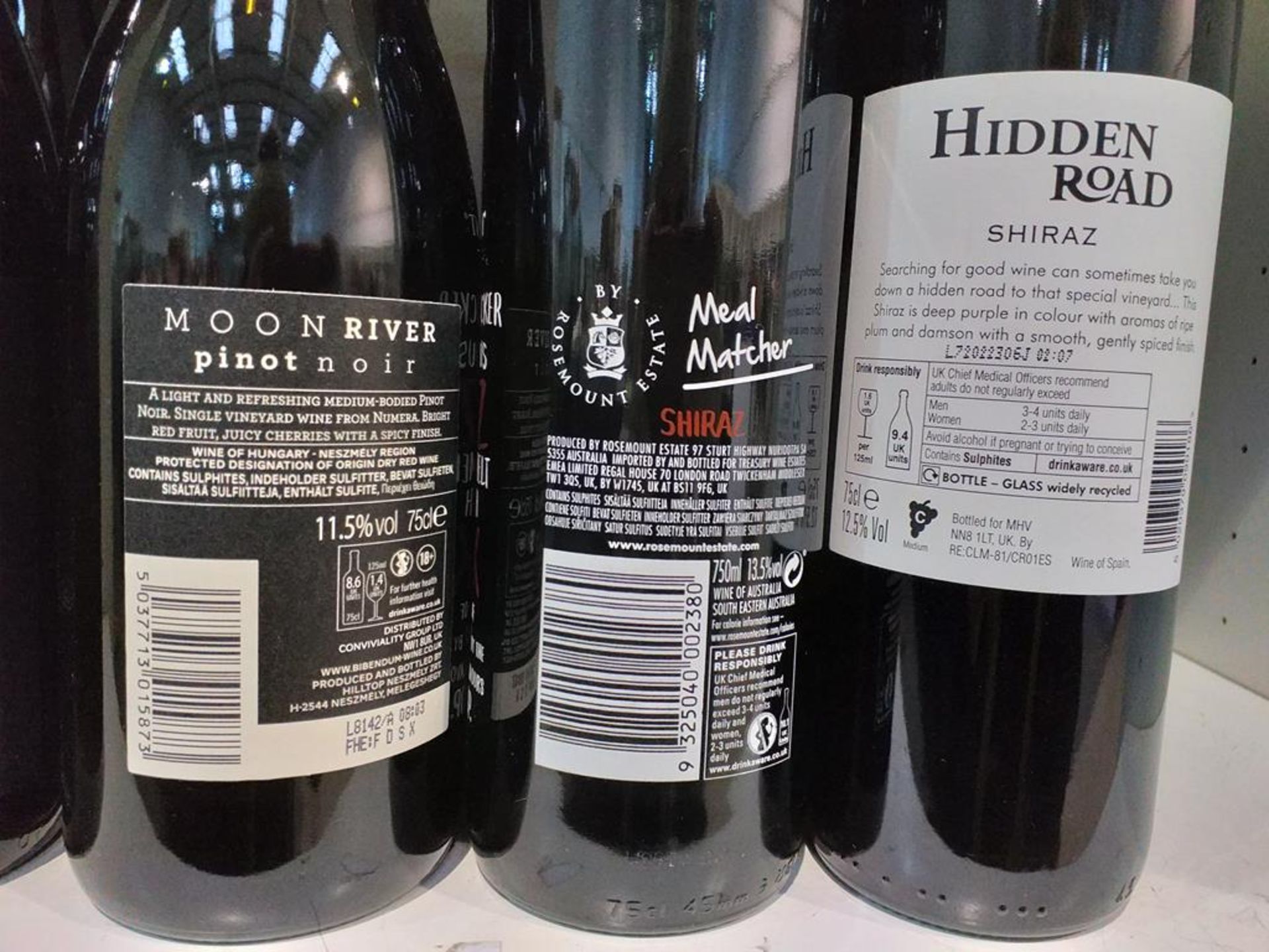 Twelve bottles of Hilltop Moon River Pinot Noir, two bottles of Rosemount Estate Shiraz Red Wine and - Image 3 of 3