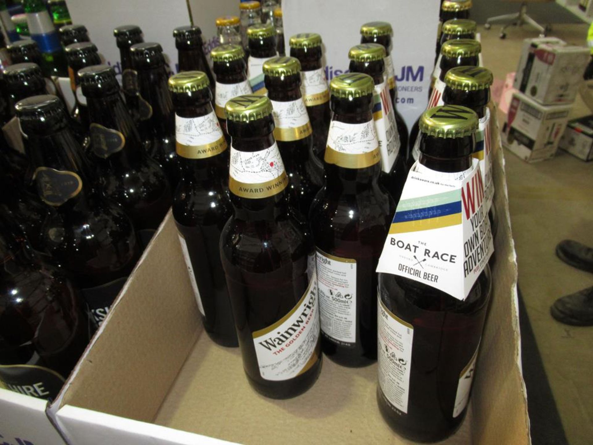 A Qty of bottles drinks to include Theakston Light, Wainwright beer, Newcastle Brown Ale, Hooch, Cor - Image 4 of 8