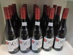 Fifteen bottles of Nederburg 56 Hundred 2016 Pinotage Red Wine