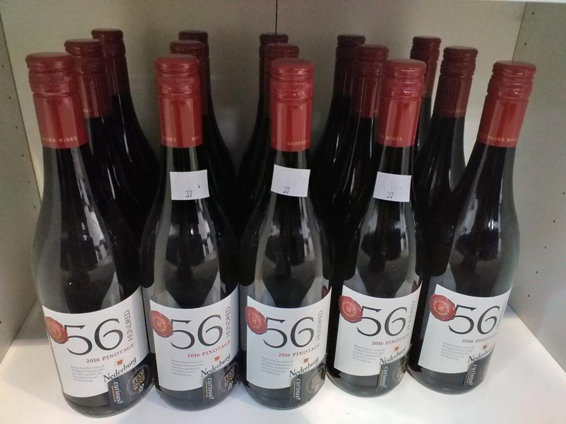 Fifteen bottles of Nederburg 56 Hundred 2016 Pinotage Red Wine